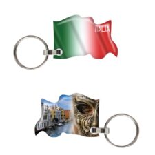 VIVA ITALIA Portachiavi Tricolore
