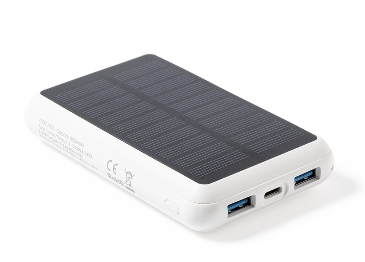Powerbank a ricarica solare ed elevata capacità di carica -8.000 mAh-. - immagine 3