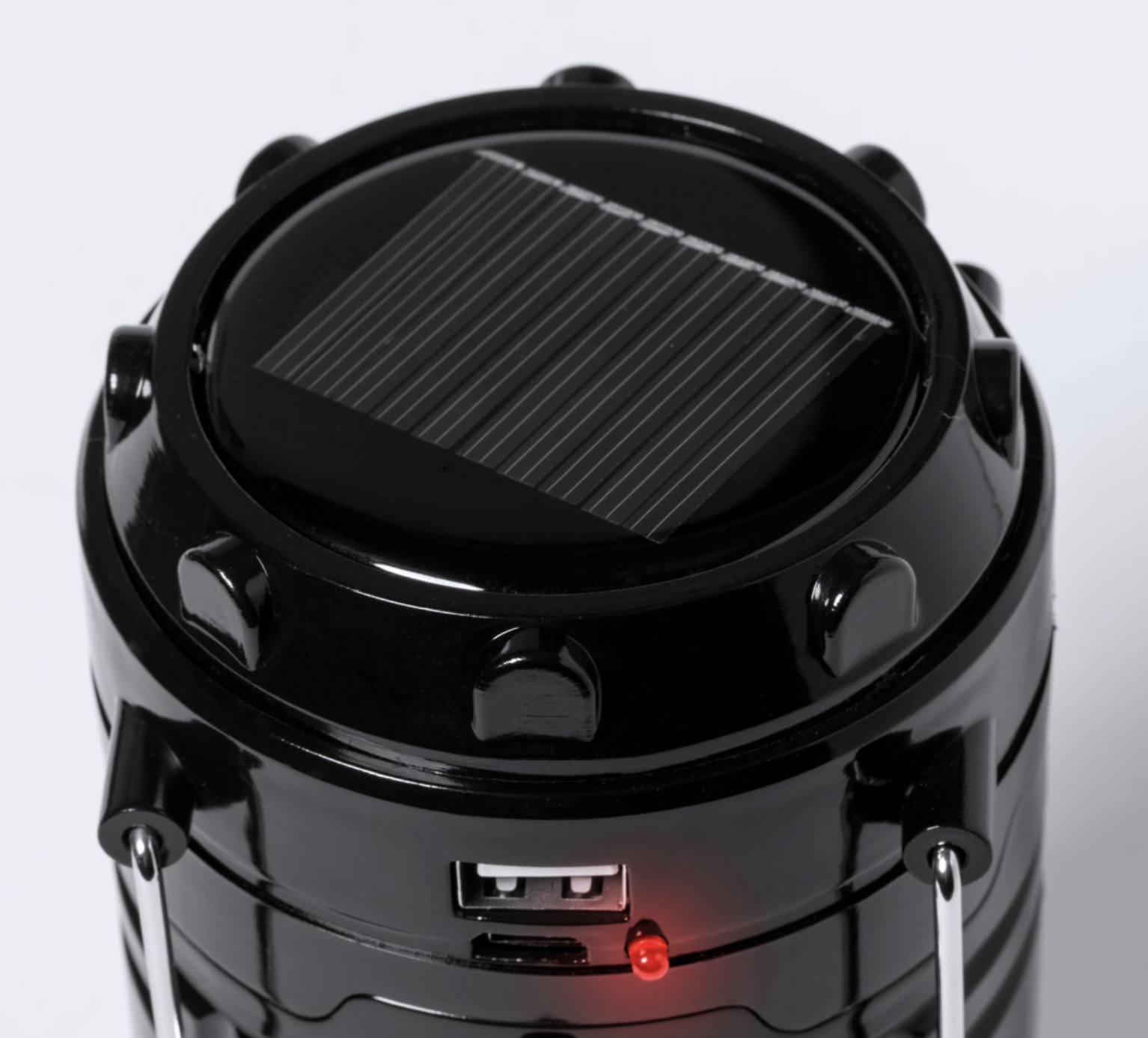 Lampada multifunzionale a energia solare con batteria ausiliaria integrata da 1.200 mAh e torcia - immagine 2