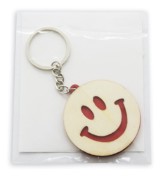 SMILE – Portachiavi In Legno Di Betulla