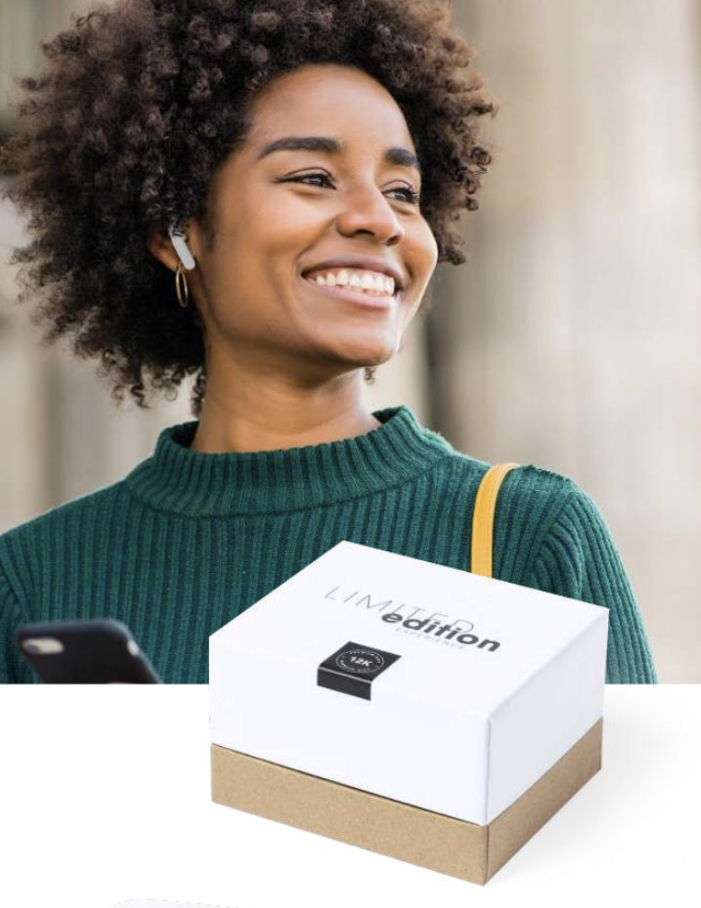 Cuffie in-ear con contenitore in sughero PRESTIGE - immagine 2