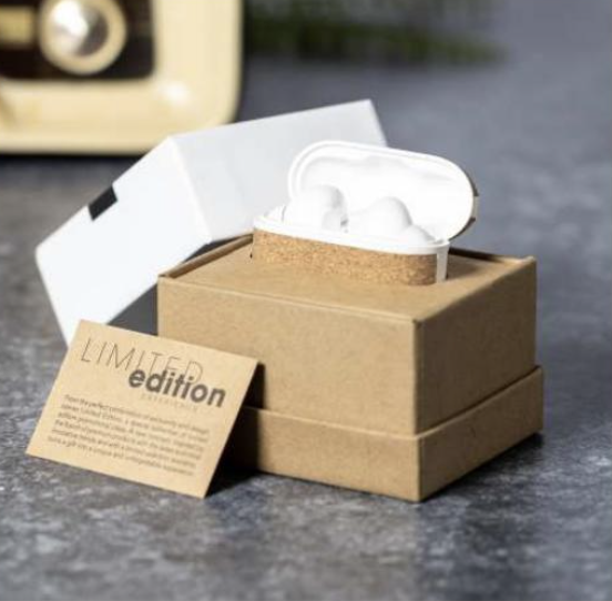 Cuffie in-ear con contenitore in sughero PRESTIGE - immagine 4
