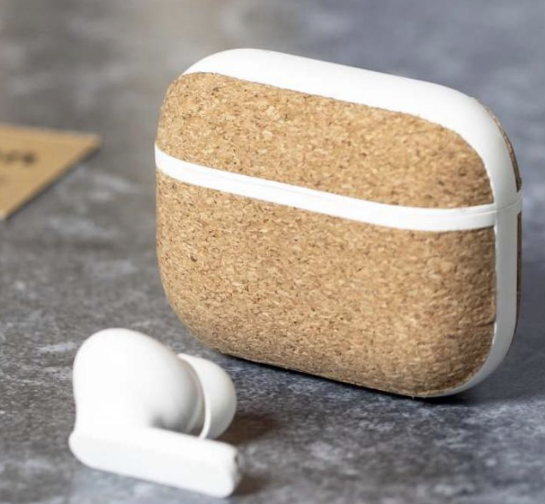 Cuffie in-ear con contenitore in sughero PRESTIGE