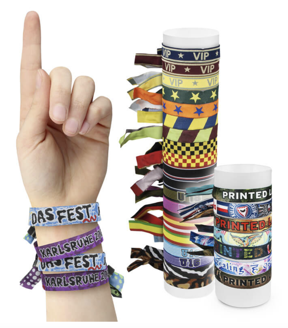 Bracciali in tessuto, plastica, Tyvek, silicone - immagine 3