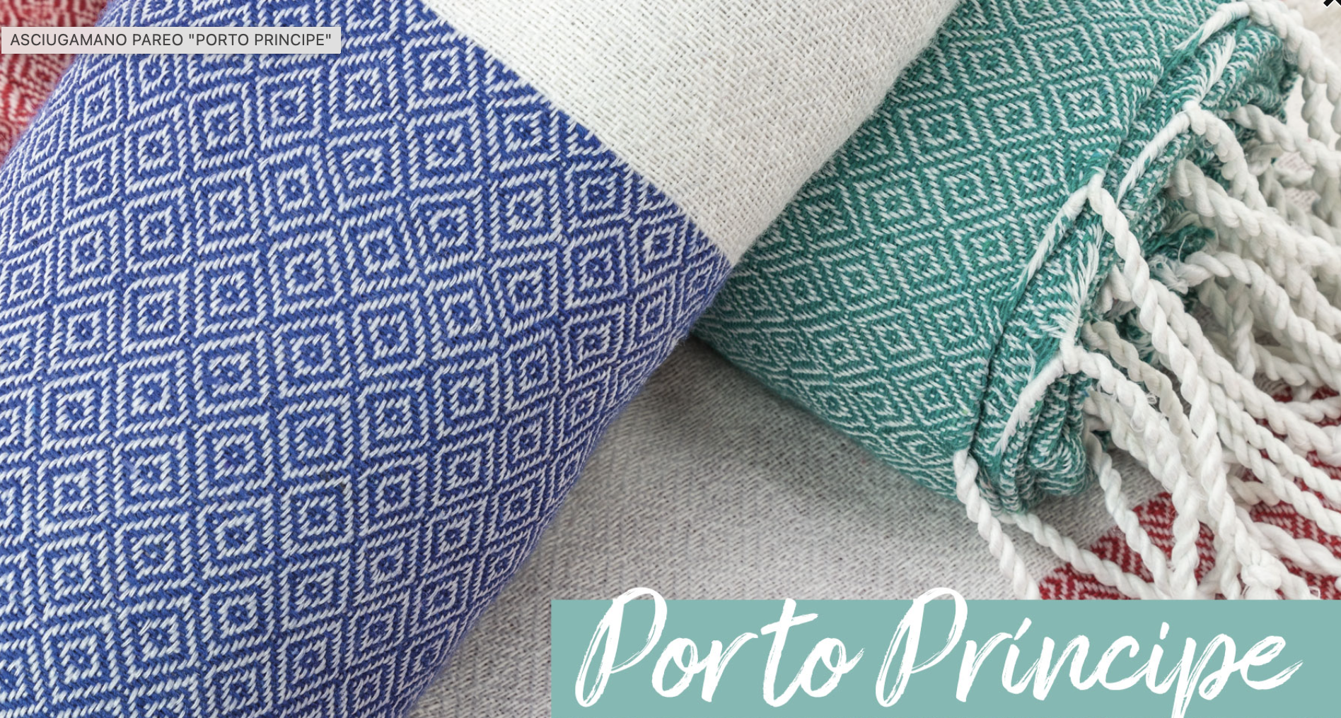 Asciugamano pareo "PORTO PRINCIPE"