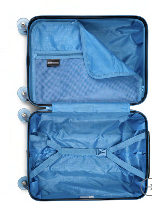 MH WAY Trolley in ABS da 20′, 4 doppie ruote silenziose in TPU semitrasparenti e multidirezionali - immagine 11