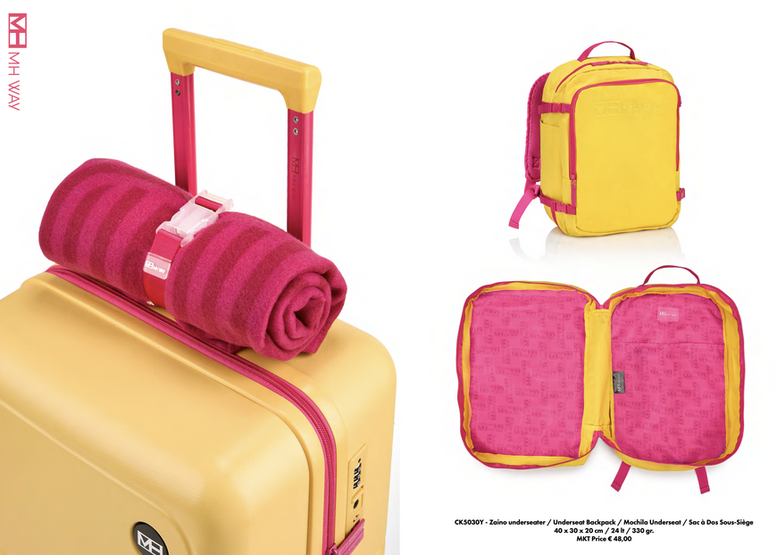 MH WAY Trolley in ABS da 20′, 4 doppie ruote silenziose in TPU semitrasparenti e multidirezionali - immagine 9