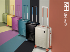 MH WAY Trolley In ABS Da 20′, 4 Doppie Ruote Silenziose In TPU Semitrasparenti E Multidirezionali