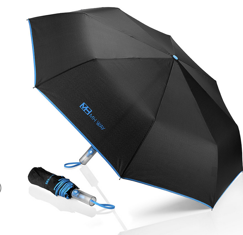 MH WAY Ombrello Mini riducibile 3 sezioni da 21”