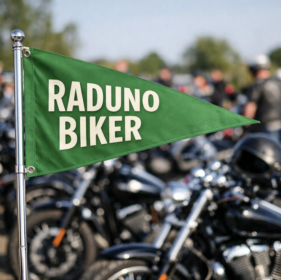 Bandiera di sicurezza Triangolare Banner per bici - moto - auto